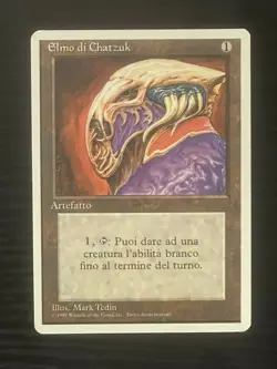 Magic MTG Italian Revised Helm of Chatzuk Artist Proof Near Mint Only 50 Exist! - Image 1