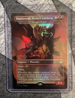 MTG Destoroyah, Perfect Lifeform - Everquill Phoenix Foil Ikoria 374 - Image 1