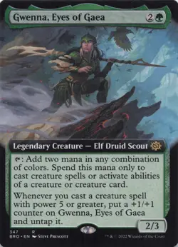 Gwenna, Eyes of Gaea (Extended Art) Brothers' War Regular Rare #347 NM MTG - Image 1