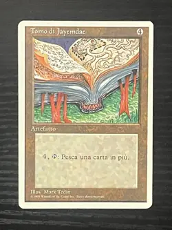 Magic MTG Italian Revised Jayemdae Tome Artist Proof Near Mint - Only 50 Exist! - Image 1
