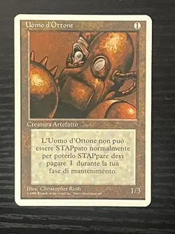 Magic MTG Italian Revised Brass Man Artist Proof Near Mint - Only 50 Exist! - Image 1