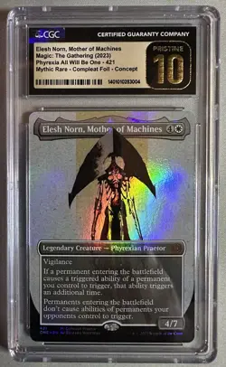 MTG / Elesh Norn, Mother of Machines / ONE / #421 / S&C FOIL / PRISTINE 10 - Image 1