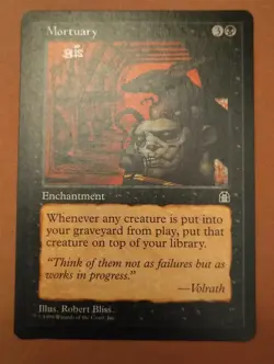 1x Mortuary **NEAR MINT** MTG Stronghold - Image 1