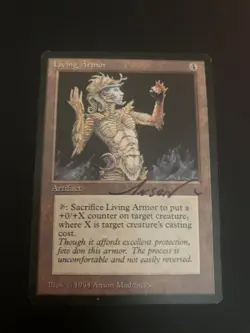 MTG Living Armor Signed Artist Proof x1 The Dark DRK Anson Maddocks - Image 1