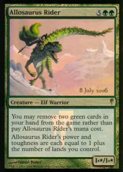 MTG Allosaurus Rider FOIL Coldsnap NM Prerelease Promo - Image 1