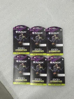 6 PACKS Magic the Gathering Edge of Eternities Sleeved Booster Pack NEW SEALED - Image 1