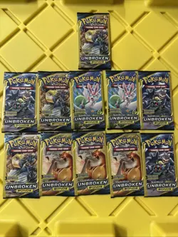Lot of 11 Pokemon 2019 Unbroken Bonds 3 Card Booster Packs New Sealed - Image 2