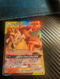 Charizard & Braixen-GX 22/236 Holo Rare GX Cosmic Eclipse Pokemon Lightly Played - Image 1