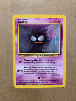 Gastly 50/102 Base Set - Common Pokemon Card - NM/Mint - Image 1