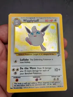 WIGGLYTUFF 19/130 Holo Rare Base Set 2 2000 - Pokemon Card WOTC (b) - Image 4