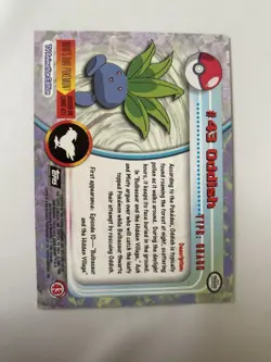 Oddish Topps Chrome Rare Holo Tv Animation Edition 2000 No 43. Pokemon Card - Image 2