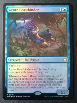 MTG Bloomburrow - Azure Beastbinder - Foil Rare - Image 1