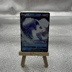 Pokemon Training Card Game TCG Alolan Vulpix V 033/195 Silver Tempest Holo - Image 1