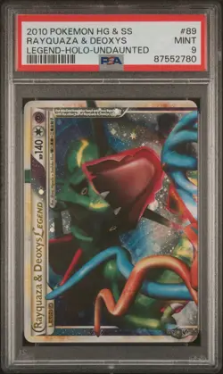 2010 POKEMON HEARTGOLD & SOULSILVER UNDAUNTED 89 RAYQUAZA & DEOXYS LEGEND-HOLO - Image 1