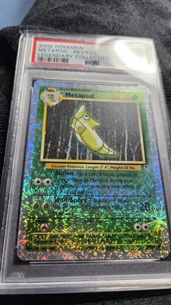 Pokemon Legendary Collection Reverse Holo Foil Metapod 54/110 PSA 8 - Image 3