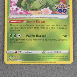 Radiant Venusaur 004/078 Radiant Rare Holo Foil Pokemon Go TCG - NM/M - Image 4