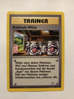Pokemon Kuhmuh-Milch Moo-Moo Milk 101/111 German Trainer 2001 NM - Image 1