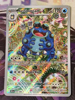 Pokemon Black Bolt Illustration Rare Seismitoad 105/086 - Image 1