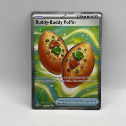 TCG Pokemon Buddy-Buddy Poffin 167/132 Mega Evolution Ultra Rare Holo Near Mint - Image 1