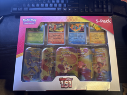 Pokemon TCG Scarlet & Violet 151 Costco 5 Pack Mini Tins Bundle - Image 1