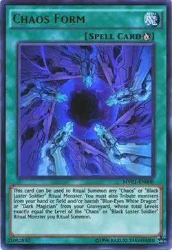 Yugioh! MP Chaos Form - MVP1-EN008 - Ultra Rare - Unlimited Edition Moderately P - Image 1