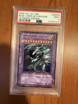 PSA 9 Blue-Eyes Ultimate Dragon JMP-EN005 Shonen Jump Magazine Yugioh! Promo - Image 1