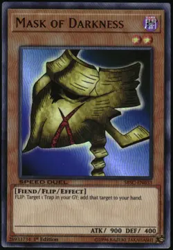 Yu-Gi-Oh! Scars of Battle Mask Of Darkness 2019 SBSC-EN033 Ultra Rare 1st Ed - Image 1