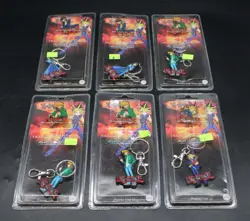 (6) 2002 Yu-Gi-Oh! Collectible Trading Pin & Key Tag Lot In Box ZJ18247 - Image 1