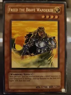 Freed the Brave Wanderer - Rare Foil - Yugioh Light Monster - Vintage - Image 1