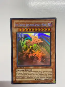 Yugioh Red Dragon Archfiend/Assault Mode CRMS-EN004 Ghost Rare 1st Edition NM - Image 2