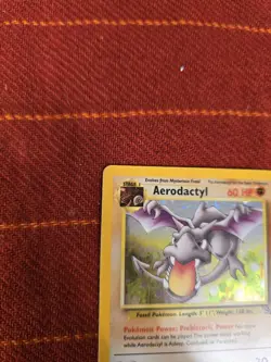 Aerodactyl 1/62 Fossil Unlimited 1999 Pokemon Card Holo Rare NM - Image 5