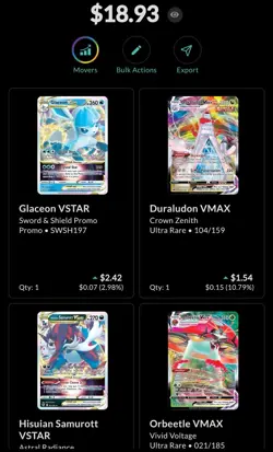 Pokemon TCG Sword & Shield VStar/ Vmax 15 Card Lot - Image 3