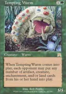 MTG magic cards 1x Tempting Wurm Onslaught NM-Mint, English - Image 1