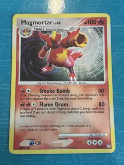 Pokemon TCG Magmortar LV.48 Holo Card 12/123 Mysterious Treasures 2007 (432) - Image 1