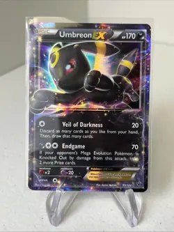 Pokemon TCG Umbreon EX XY Fates Collide Card 55/124 Near Mint Double Rare - Image 1