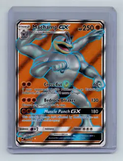 Pokemon Card - Machamp GX Burning Shadows 135/147 Ultra Rare Full Art SM Holo - Image 1