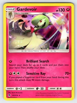 Gardevoir 141/214 2018 S&M Lost Thunder Pokemon Card TCG Holo Rare - Nm/Vlp - Image 1