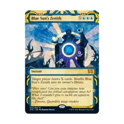 WOTC MtG Strixhaven: Mystical Archi Blue Sun's Zenith (Foil Etched) (MR) ( NM - Image 1