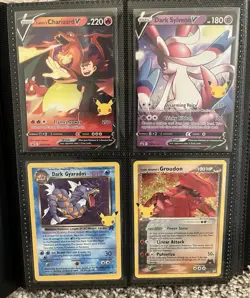 Pokemon TCG Celebrations Set Card Lot - 28 Total Cards NM - Binder Included - Image 1