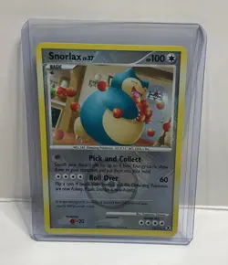 Snorlax 33/111 Rising Rivals Crosshatch Pokemon League Promo Card - Image 1