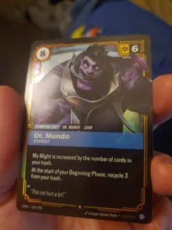 Riftbound Dr.Mundo 109/298 TCG Foil card League Of Legends - Image 1