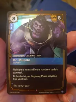 Riftbound Dr.Mundo 109/298 TCG Foil card League Of Legends - Image 2