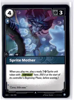 Sprite Mother 106/298 - Riftbound TCG League of Legends - Near-Mint English - Image 1