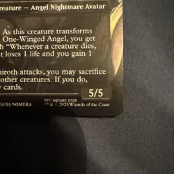 MTG Final Fantasy Sephiroth Fabled SOLDIER One Winged Angel Borderless 317 NM - Image 4