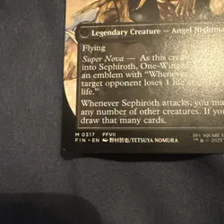 MTG Final Fantasy Sephiroth Fabled SOLDIER One Winged Angel Borderless 317 NM - Image 5