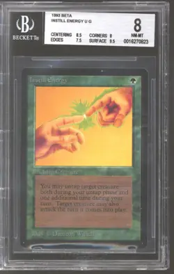 Magic MTG Beta Instill Energy BGS 8 (8.5, 8, 7.5, 9.5) NEAR MINT NM - Image 1