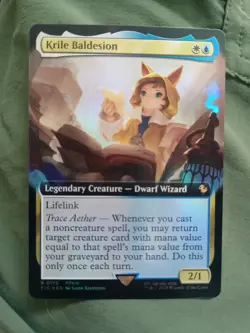 Krile Baldesion Extended Art Foil Commander FINAL FANTAS FIC Mint Pack Fresh! - Image 1