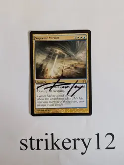 Supreme Verdict - MTG - Signed by Artist - Played - Image 1