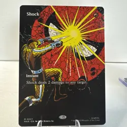 Shock Mythic (Borderless) #M 0027 MTG Marvel's Spider Man - Image 1