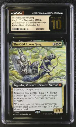 THE ODD ACORN GANG Bloomburrow Extended Art Mythic CGC Pristine 10 MTG EDH - Image 1